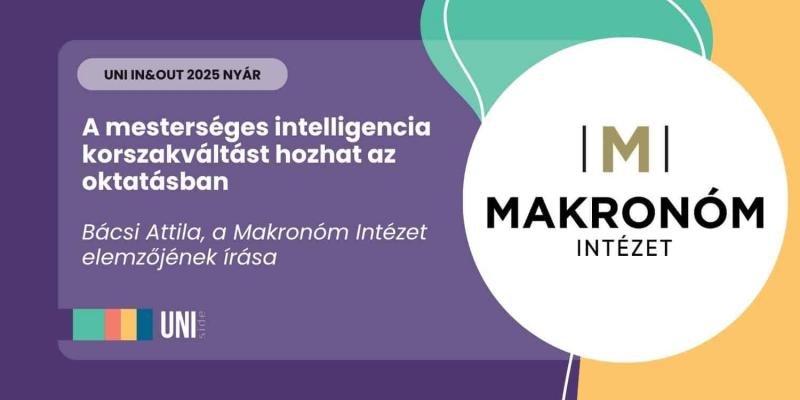 A mesterséges intelligencia forradalmi átalakulást indíthat el az oktatási rendszerben - állapítja meg a Makronóm Intézet legújabb elemzése.